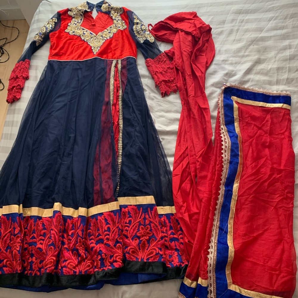 Anarkali with Pajami & Dupatta/Indian Formal dress